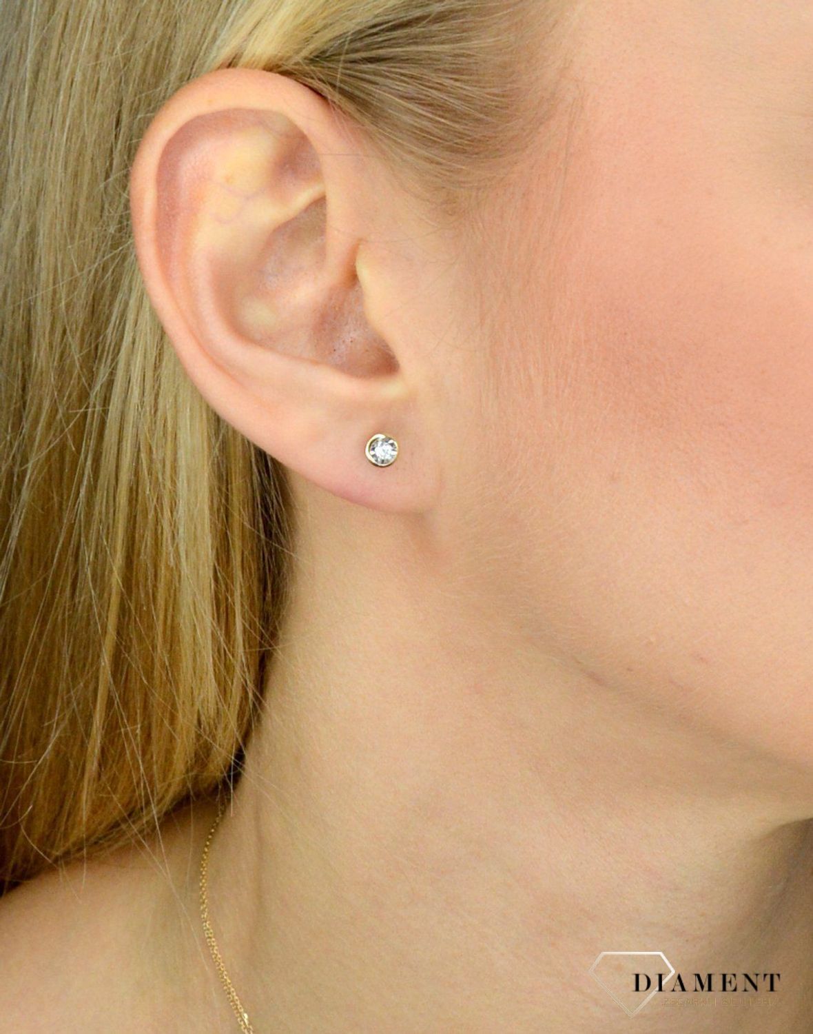 Kolczyki złote DIAMENT diamenty  0,17 ct E67562Y 67562E009-G1Q2-001.jpg